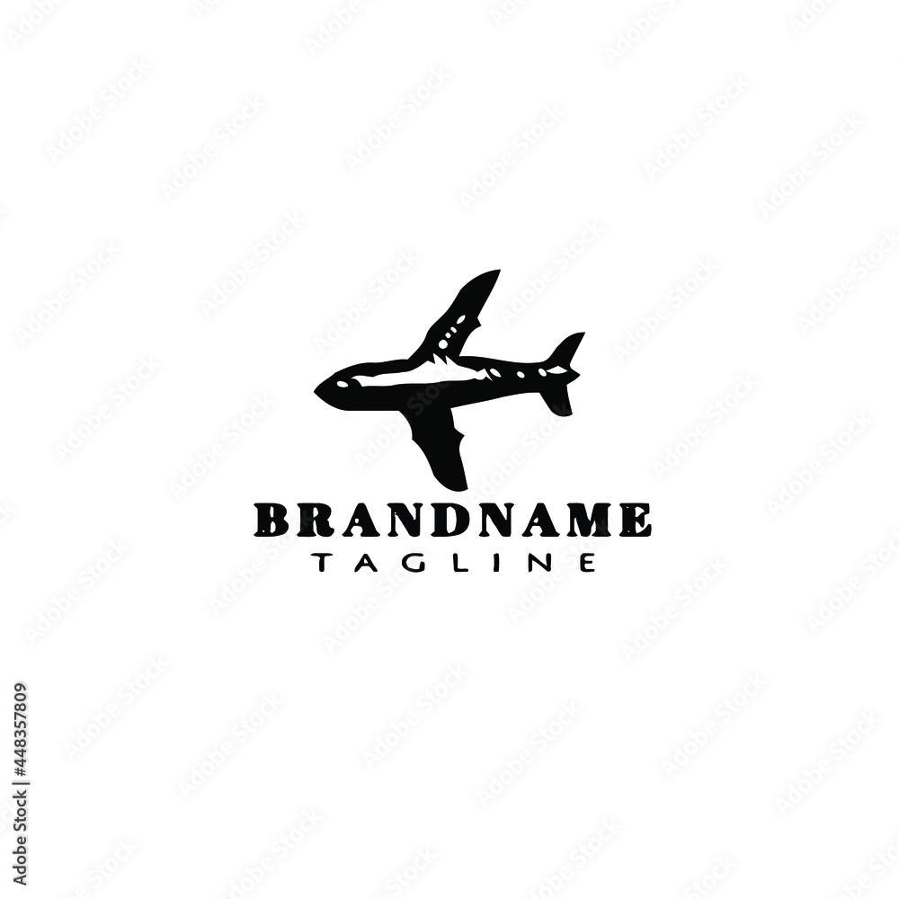 airplane logo cartoon icon design template vector illustration airplane logo cartoon icon design template vector illustration