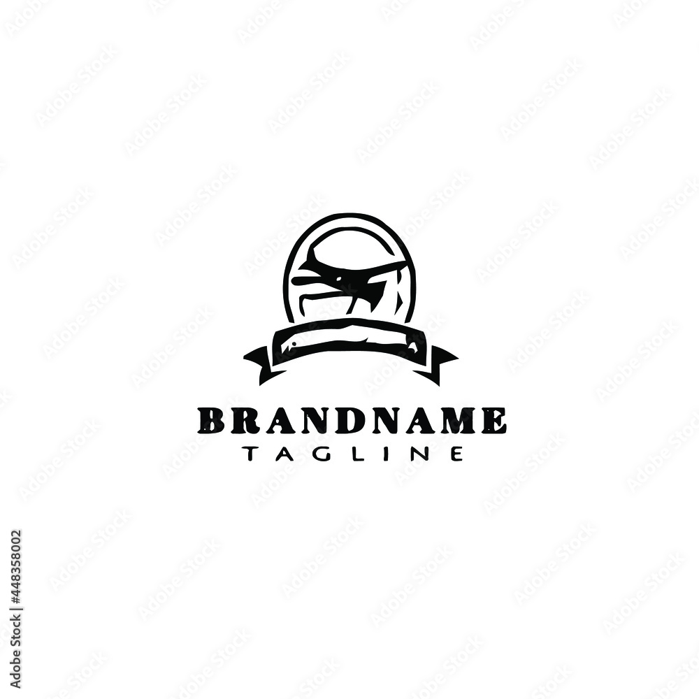 Fototapeta premium airplane badges cartoon logo icon design vector illustration