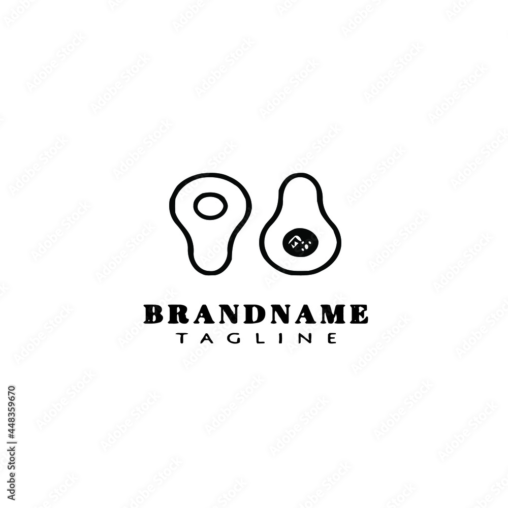 avocado fruit cartoon logo icon design template vector illustration avocado fruit cartoon logo icon design template vector illustration