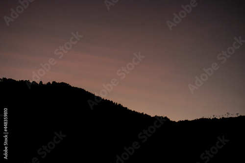 Wallpaper Mural sunset in the mountains Torontodigital.ca
