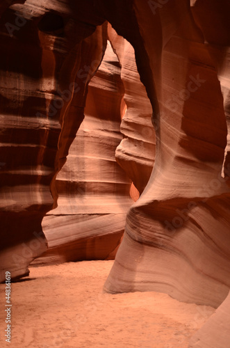 Flash Flood With Carved Out Slot Canyon