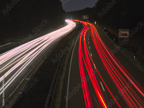 Highway at night