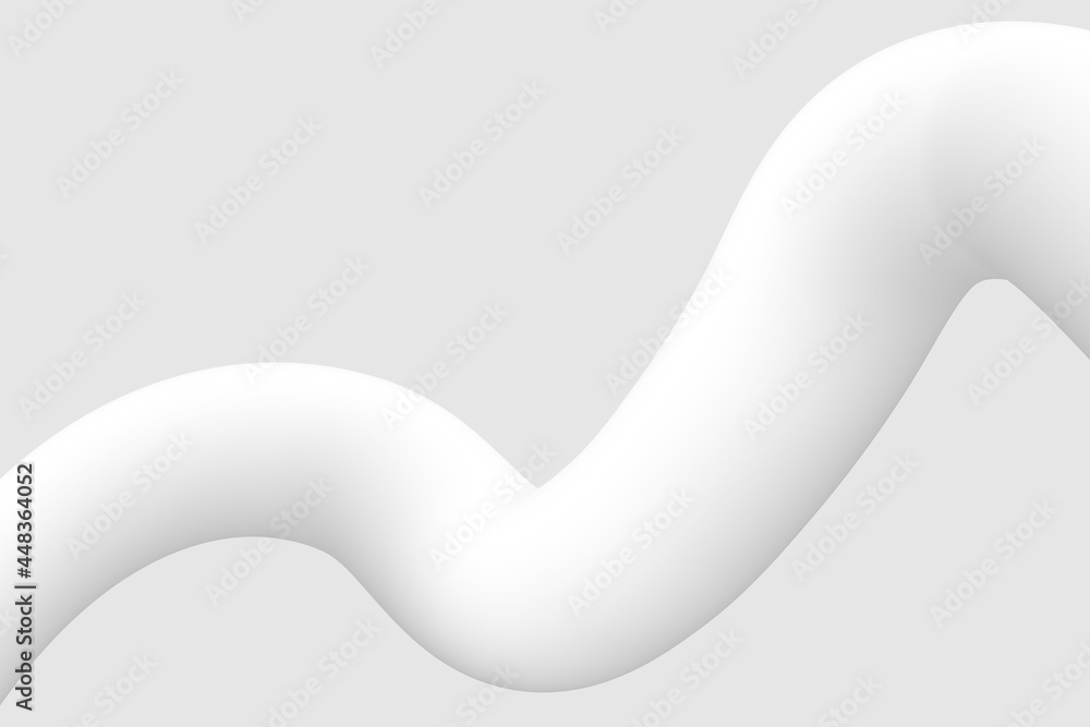 Abstract gray background with 3d shape