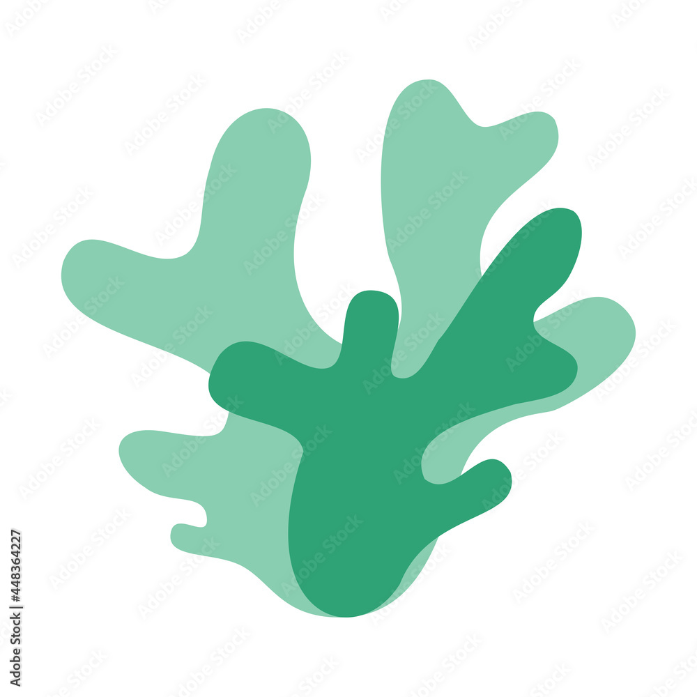Icelandic green moss logo icon on white background Icelandic green moss logo icon on white background