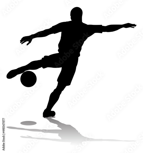 Soccer Football Player Silhouette