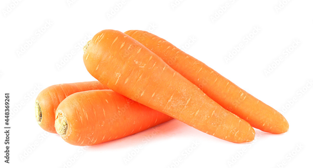 Fresh Carrots isolated on white background Fresh Carrots isolated on white background