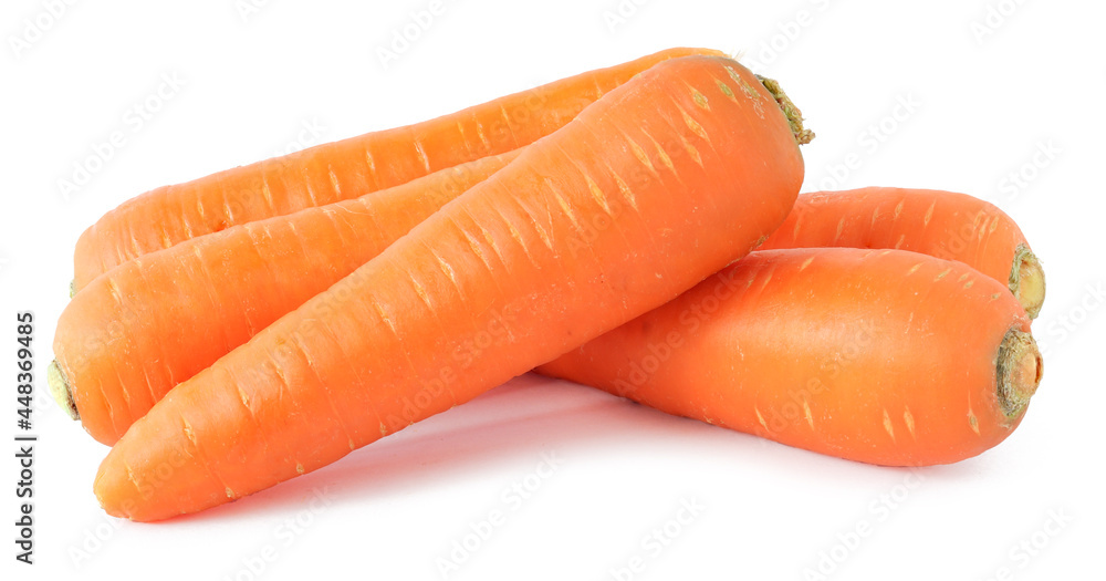 Fresh Carrots isolated on white background Fresh Carrots isolated on white background