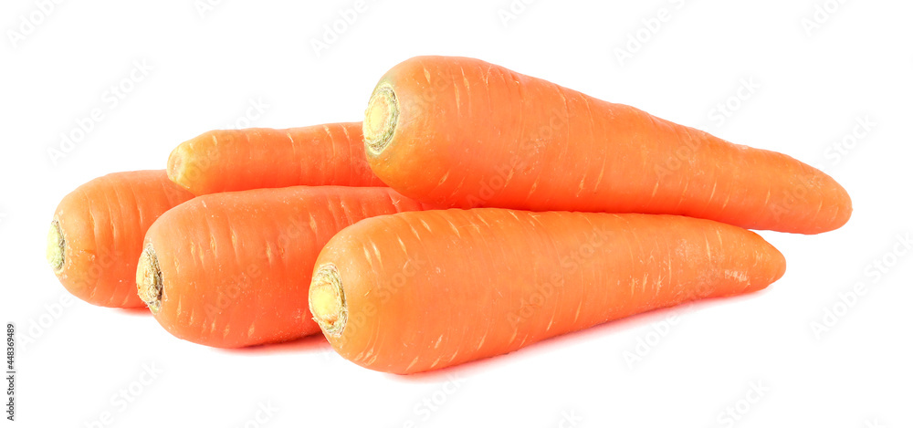 Fresh Carrots isolated on white background Fresh Carrots isolated on white background