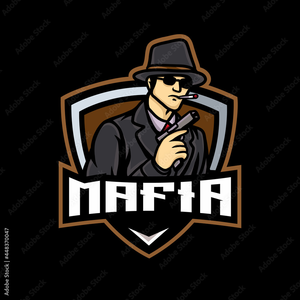 Mafia mascot esport logo Mafia mascot esport logo