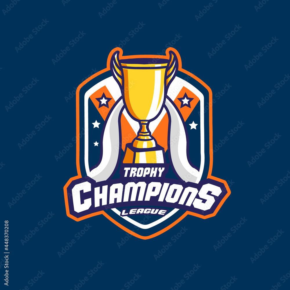 Trophy mascot esport logo Trophy mascot esport logo