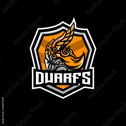 dwarf mascot esport logo