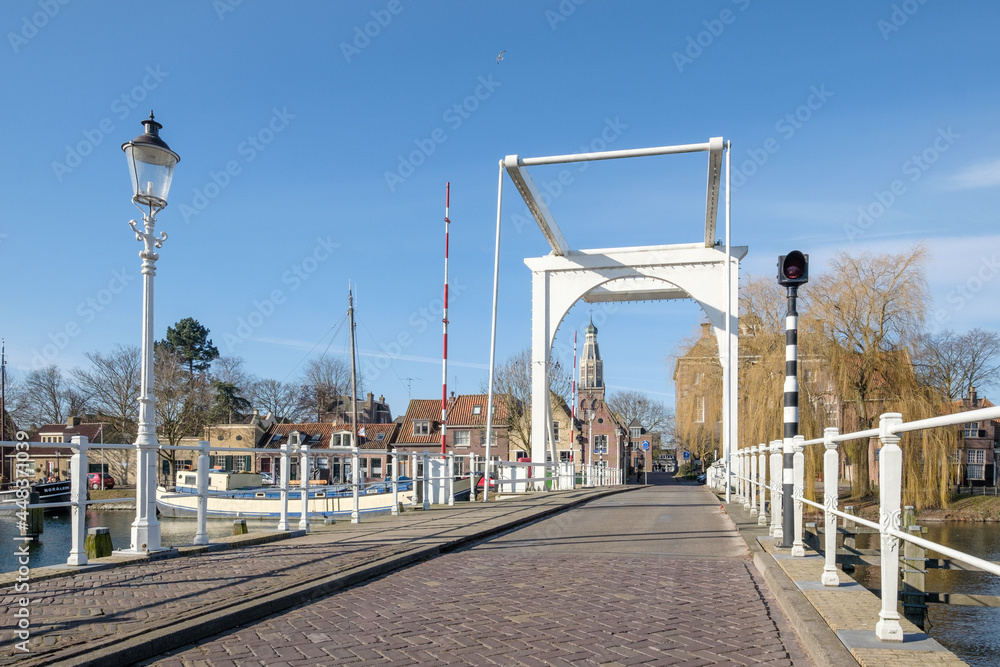 Compagniesbrug in Enkhuizen, Noord-Holland Province, The Netherlands