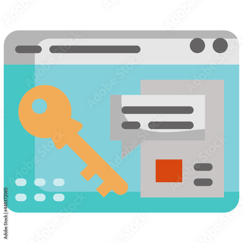 keyword flat icon