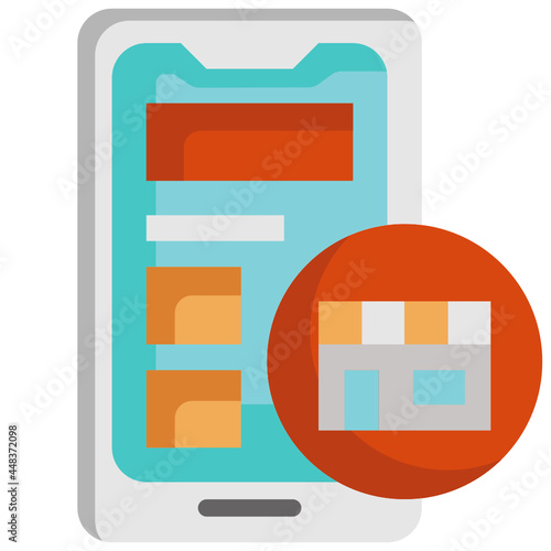 online store flat icon