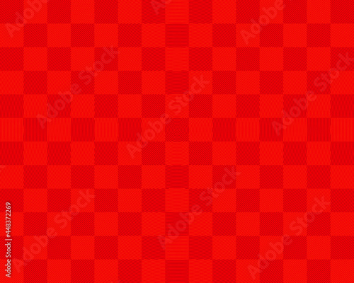 Abstract cube shapes Red color vector background.
