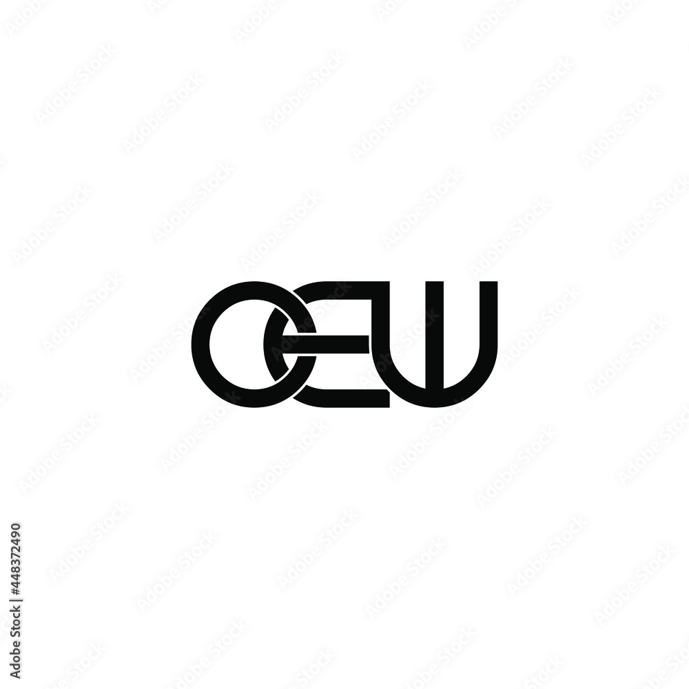 oew initial letter monogram logo design oew initial letter monogram logo design