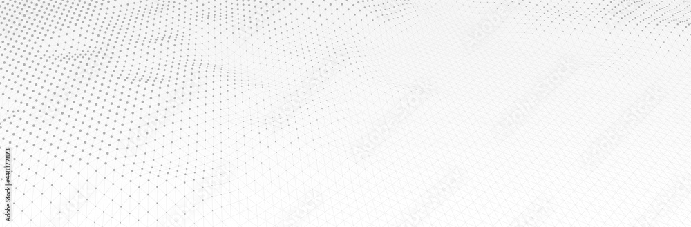 White Gray background. 3d dotted surface. Futuristic landscape. Technology presentation backdrop. Vector illustration White Gray background. 3d dotted surface. Futuristic landscape. Technology presentation backdrop. Vector illustration