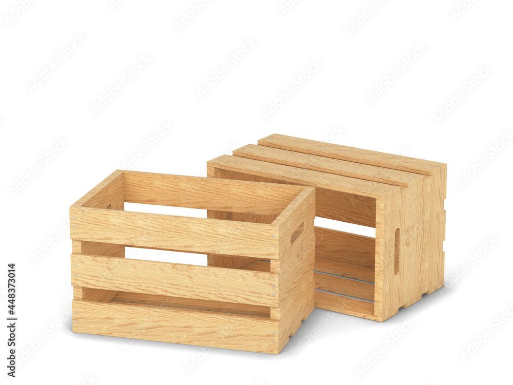 Empty wooden crate box Empty wooden crate box