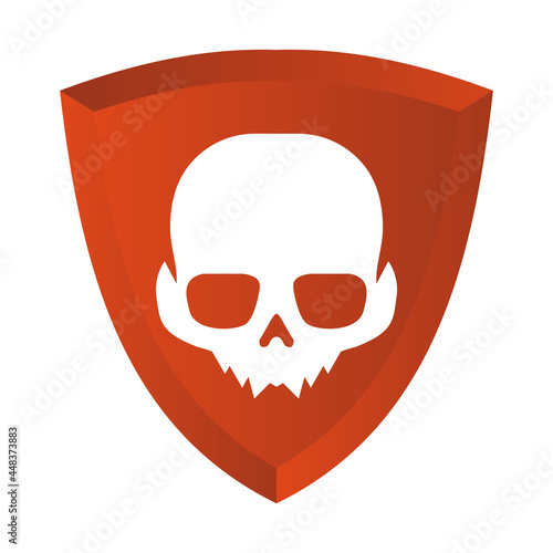 Illustration Vector Graphic of Skull Logo. Perfect to use for Technology Company