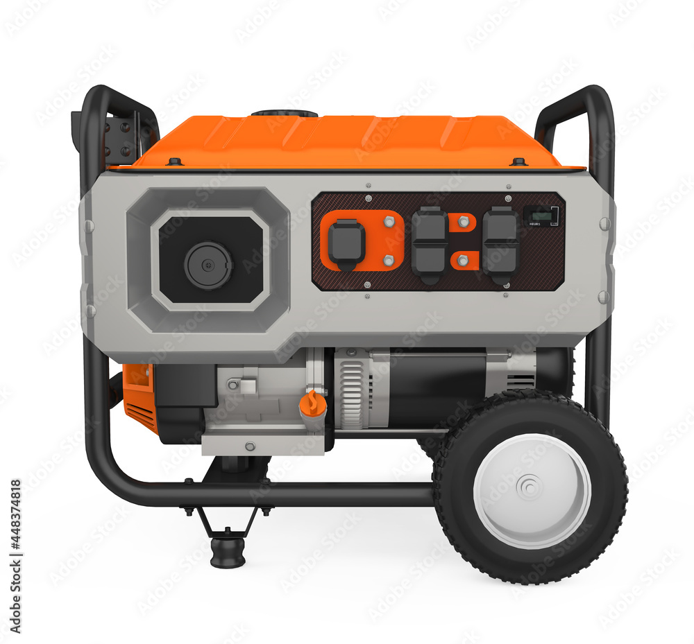 Naklejka premium Gasoline Generator Isolated