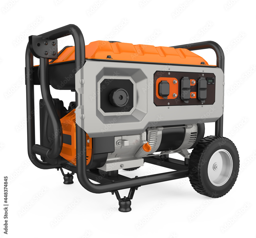 Naklejka premium Gasoline Generator Isolated