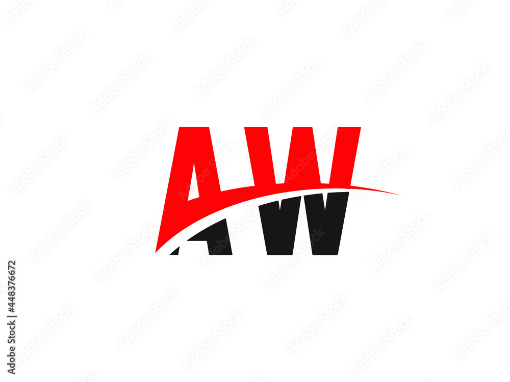 AW Letter Initial Logo Design Template AW Letter Initial Logo Design Template