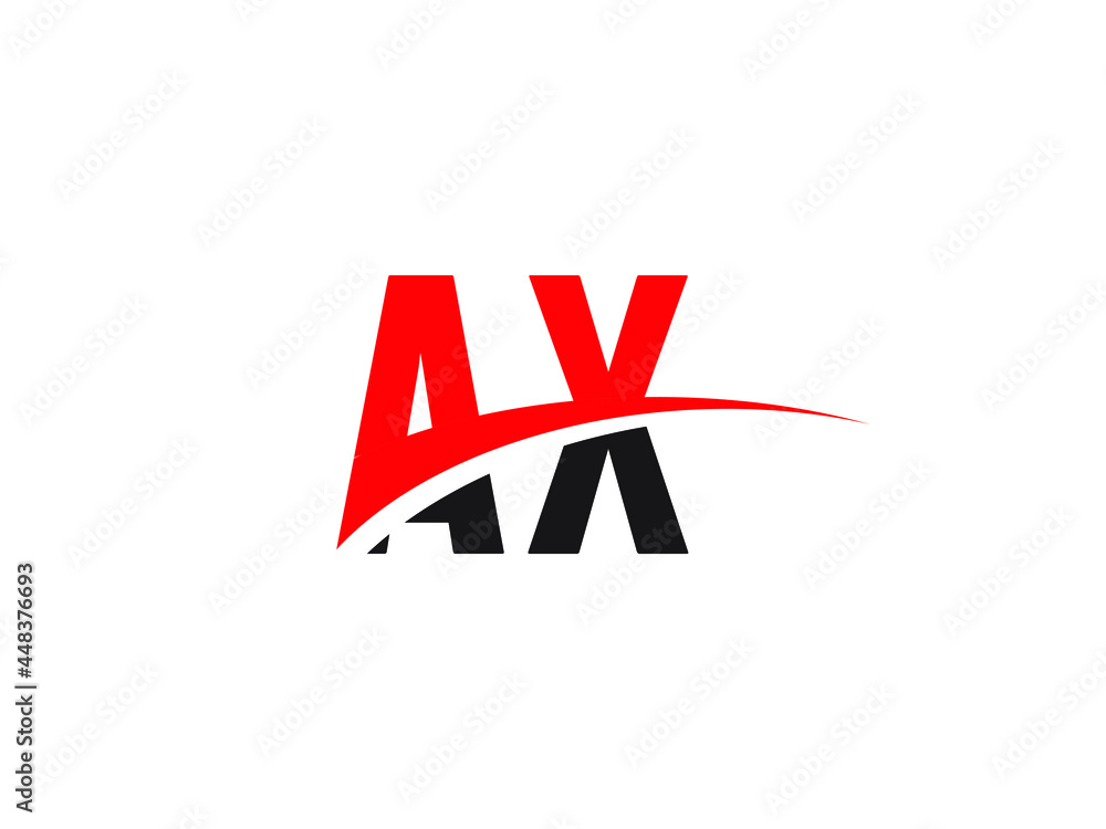 Obraz premium AX Letter Initial Logo Design Template