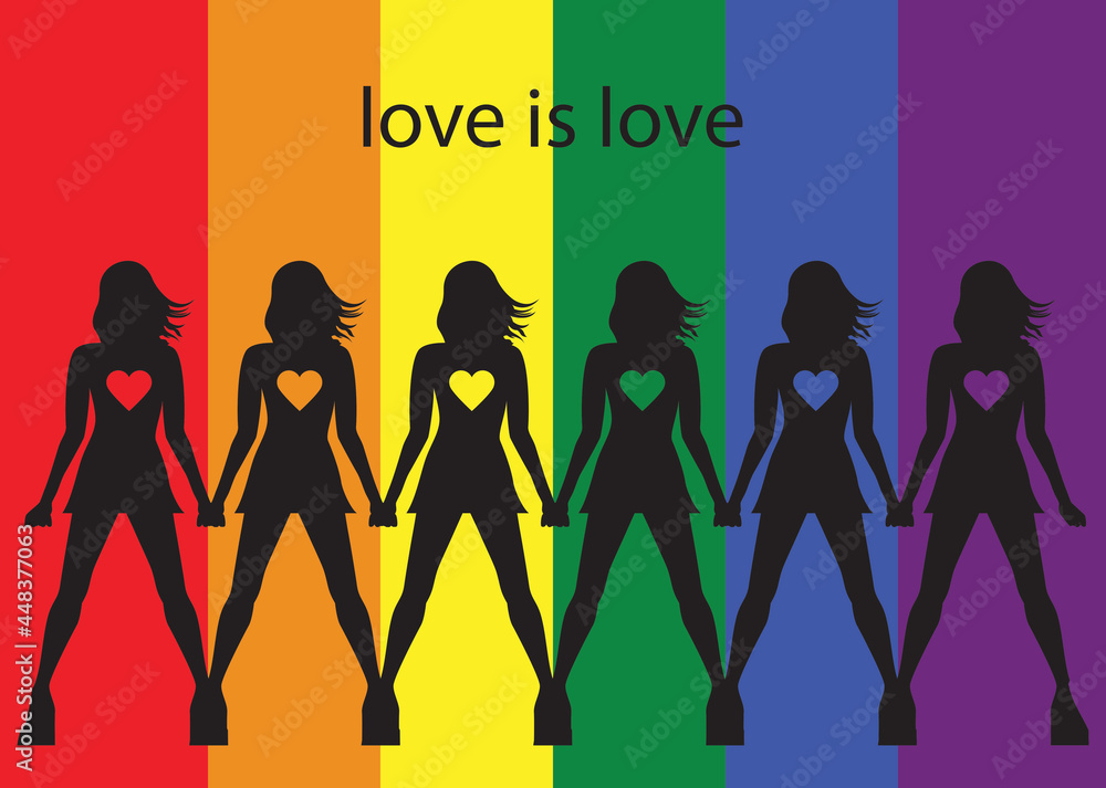 LGBT Pride Month . LGBT flag brush stroke. Pride day line abstract logo ...