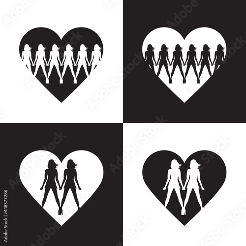 LGBT Pride Month . LGBT flag brush stroke. Pride day line abstract logo. Human rights and tolerance. Vector illustration isolated on white background.