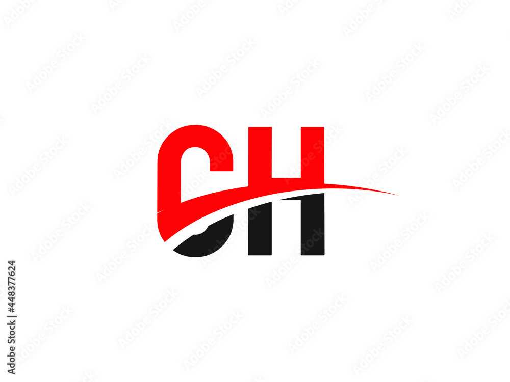 Obraz premium CH Letter Initial Logo Design Template