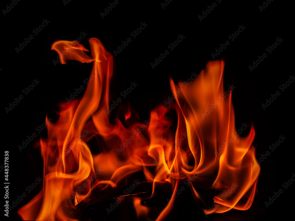 Fototapeta premium fire texture on black background