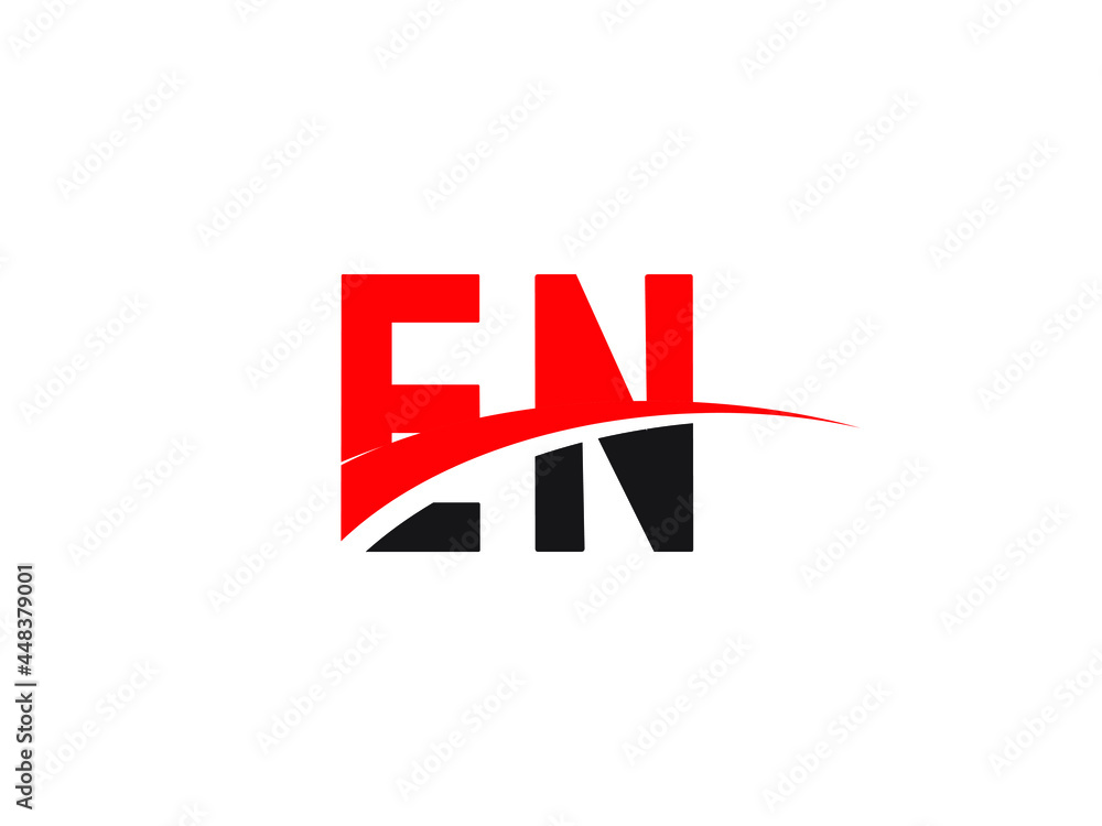 Fototapeta premium EN Letter Initial Logo Design Template