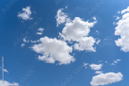 cloudy sky. gradient blue sky with cloud