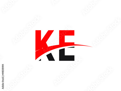 Free Download KE Letter Initial Logo Design Template - GFXLoad