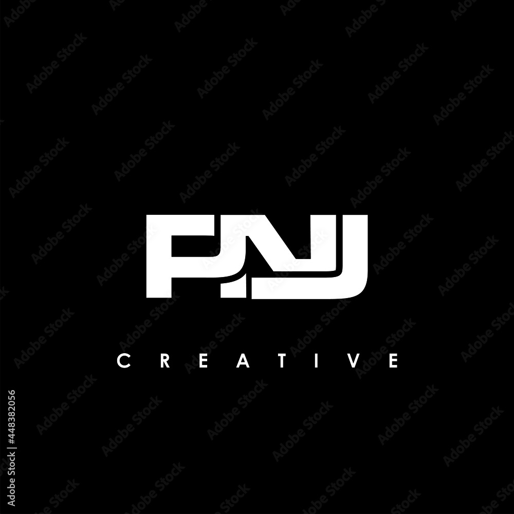 PNJ Letter Initial Logo Design Template Vector Illustration