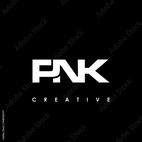 PNK Letter Initial Logo Design Template Vector Illustration