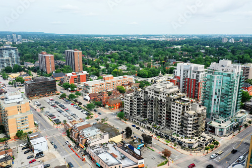 Aerial view in Burlington, Ontario, Canada photo