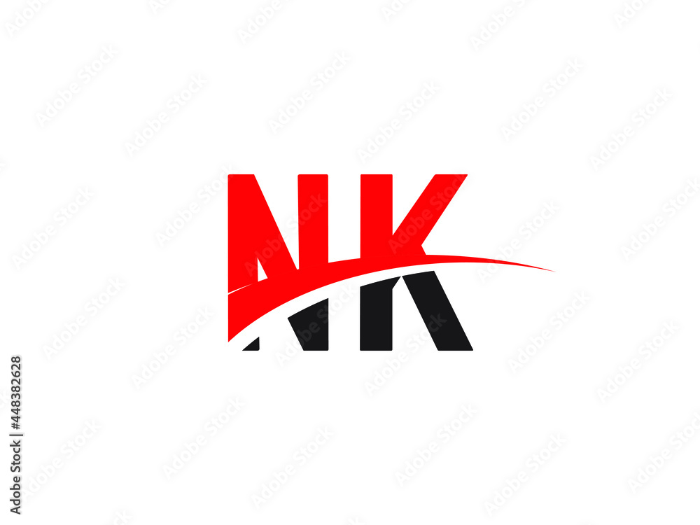 NK Letter Initial Logo Design Template NK Letter Initial Logo Design Template