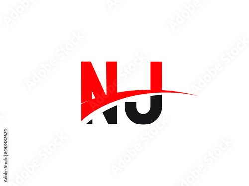 Free Download NJ Letter Initial Logo Design Template - GFXLoad