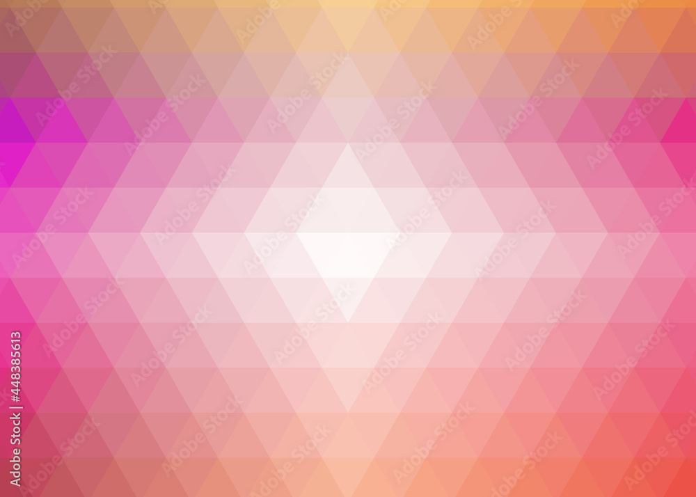 Fototapeta premium Abstract color Low-Polygones Generative Art background illustration