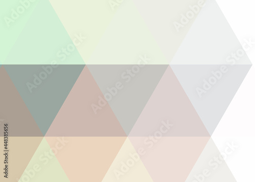 Abstract color Low-Polygones Generative Art background illustration