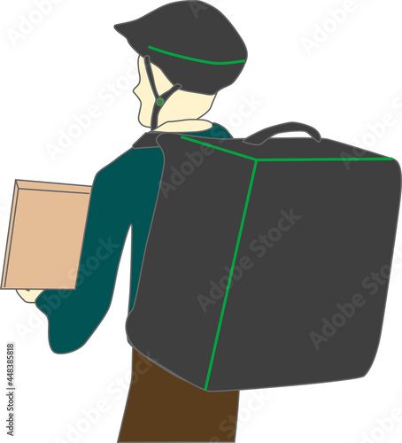 フードデリバリーサービスの宅配イメージ