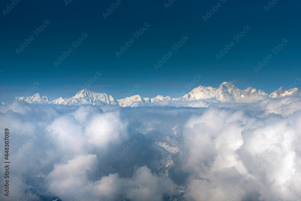 landscape photos of karakorum range, mountains clouds and skies 