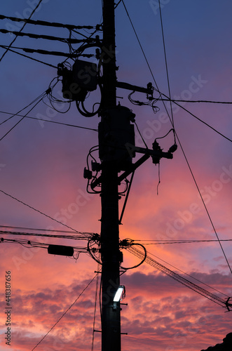 夕立後の夕焼け