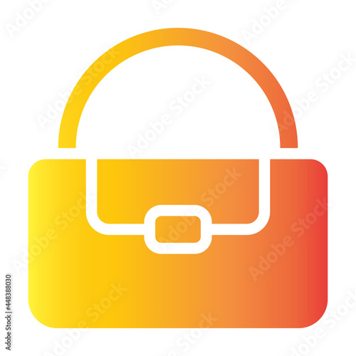 bag flat gradient icon