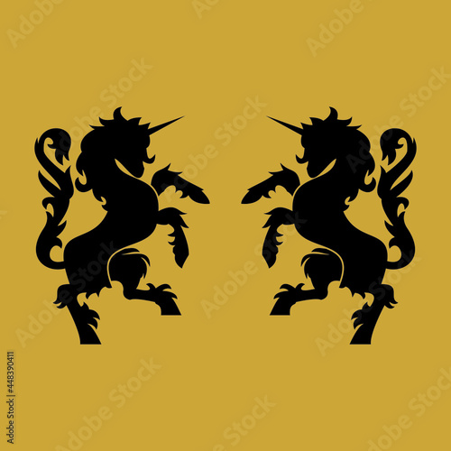 Heraldic horse logo