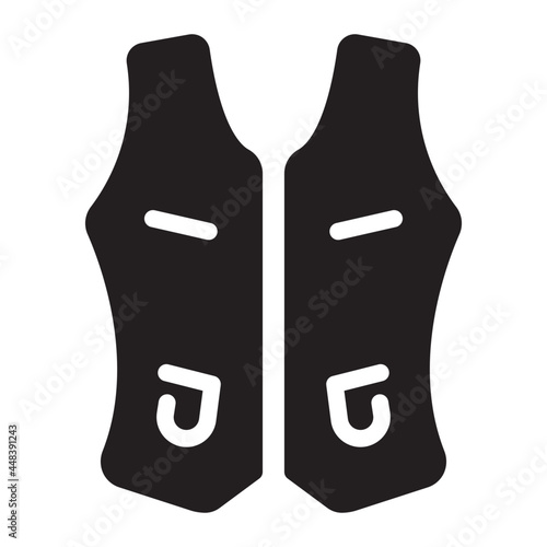 waistcoat glyph icon
