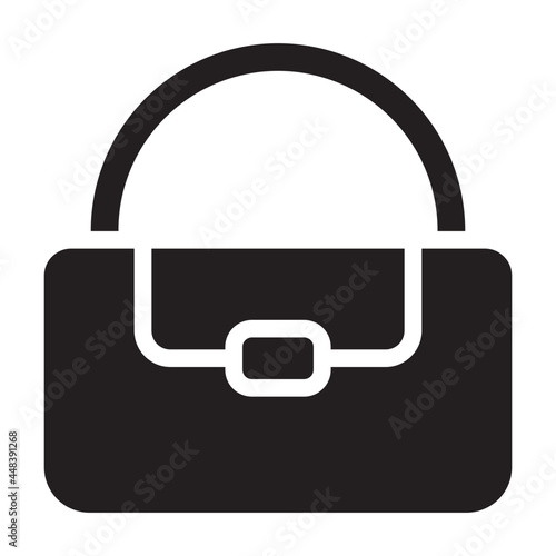 bag glyph icon