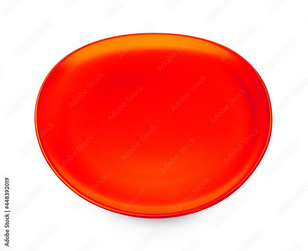empty plate on white background empty plate on white background
