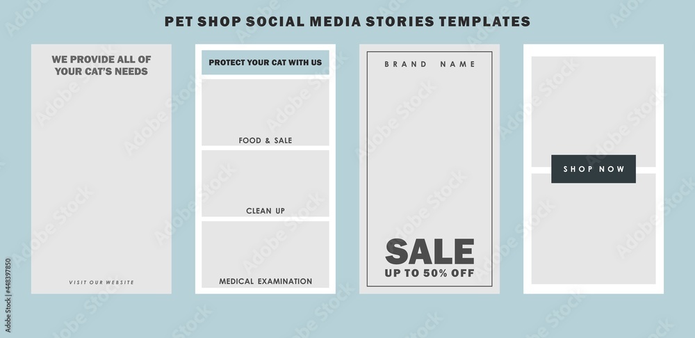 Set of social media post template for special offer. Digital banner, Poster, digital layout. Vector illustration. green color